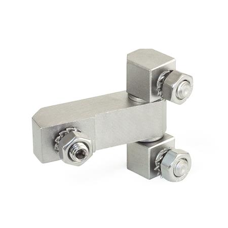 Otto Ganter Stainless Steel Hinge Consisting of Three Part, GN 129.2